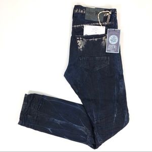 PRPS Goods & Co Moto Demon Slim Indigo Gold Accent